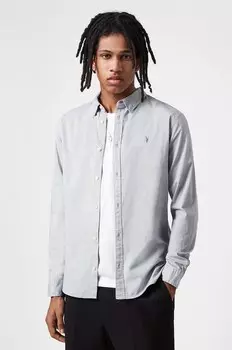 Рубашка HAWTHORNE LS SHIRT Allsaints, серый