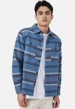 Рубашка HEAVY BLANKET STRIPE Cotton On, синяя полоска одеяла