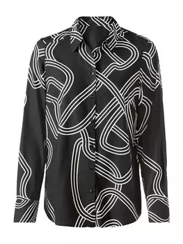 Рубашка heine Blouse, черный