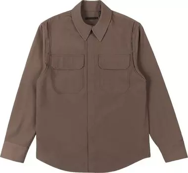 Рубашка Helmut Lang Military 'Cobblestone', коричневый