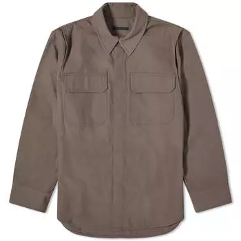 Рубашка Helmut Lang Military Wool Overshirt, цвет Cobblestone