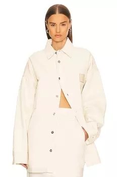 Рубашка Helsa Denim Overshirt, экрю