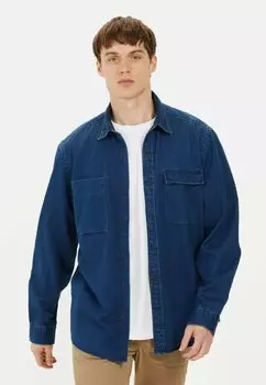 Рубашка HEMD AUS REINER BAUMWOLLE camel active, темно-синий