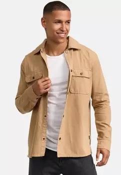 Рубашка HEMD LANGARM INCOOPLON INDICODE JEANS, бежевый