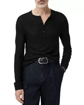 Рубашка Henley Araujo John Varvatos, черный