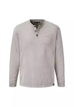 Рубашка Henley с длинными рукавами и пуговицами PADDOCK'S, серый