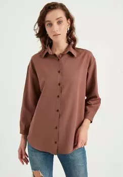 Рубашка Herita, коричневый