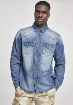 Рубашка Herren Riley Denim Shirt Brandit, синий