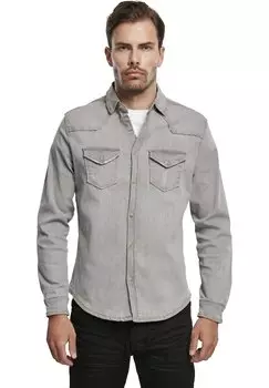 Рубашка Herren Riley Denimshirt Brandit, цвет grey