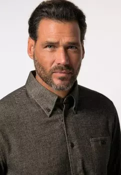 Рубашка HERRINGBONE BUTTONDOWN-KRAGEN MODERN FIT JP1880, коричневый