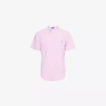 Рубашка хлопковая Polo Ralph Lauren с вышитым логотипом, белый