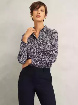 Рубашка Hobbs Astraea Butterfly Print, цвет navy/ivory