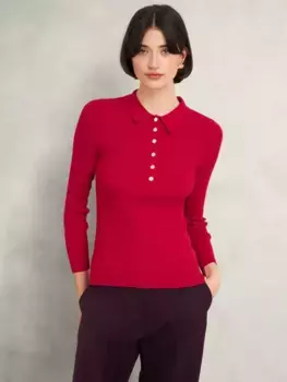 Рубашка Hobbs Fara Knitted, красный