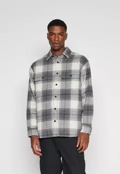 Рубашка HOLIDAY CHUNKY Abercrombie & Fitch, белая/черная клетка