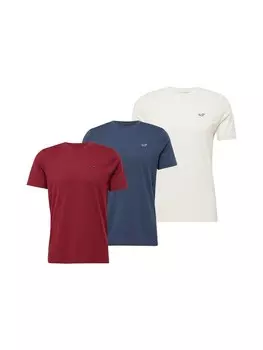 Рубашка HOLLISTER, цвет Navy/Bordeaux/White