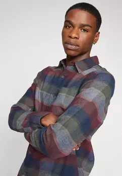Рубашка Hooded Long Sleeve Flannel Shirt Hollister Co., BURG CHECK