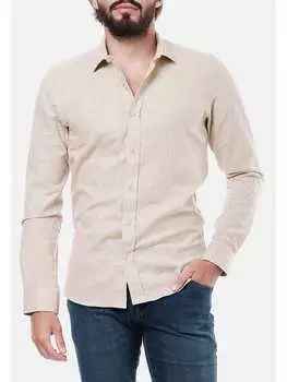 Рубашка HopenLife, серо-коричневый