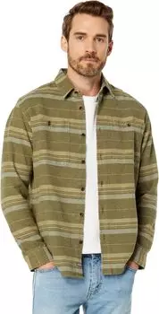Рубашка Horizontal Ridge Flannel Quiksilver, цвет Dusty Olive