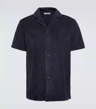 Рубашка Howell из махрового хлопка Orlebar Brown, коричневый