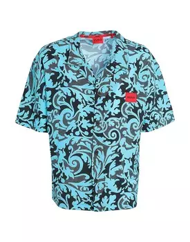 Рубашка Hugo Boss, бирюзовый