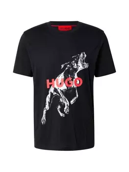 Рубашка HUGO Deyladec, черный