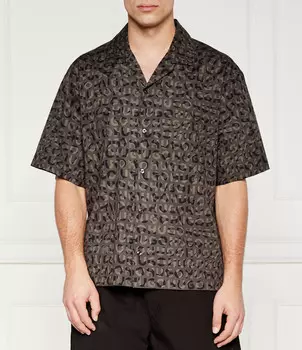 Рубашка HUGO Egeeno Oversize fit, черный