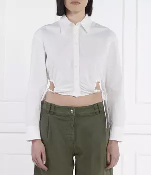 Рубашка HUGO Eliesa Cropped Fit, белый