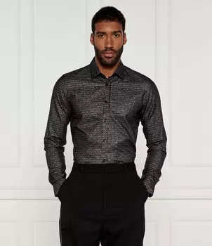 Рубашка HUGO Elisha02 Extra slim fit, черный