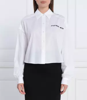 Рубашка HUGO Elmire Regular Fit, белый