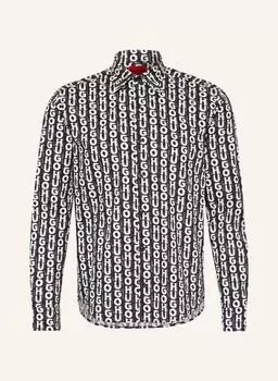 Рубашка HUGO ERMO Slim Fit, черный