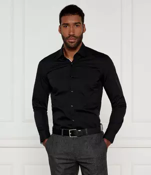 Рубашка HUGO Koey Slim Fit, черный