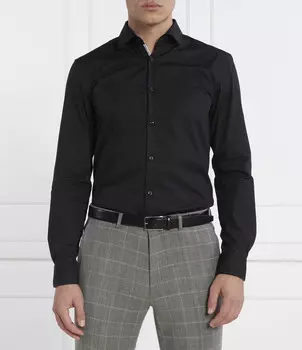 Рубашка HUGO Koey Slim Fit, черный