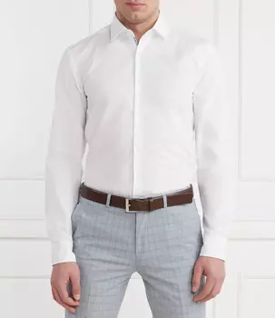 Рубашка HUGO Koey Slim Fit easy iron, белый