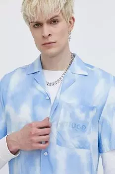 Рубашка Hugo, синий