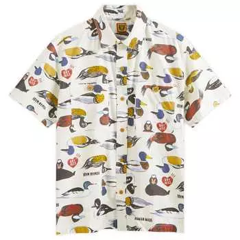Рубашка Human Made Duck Short Sleeve Shirt, белый