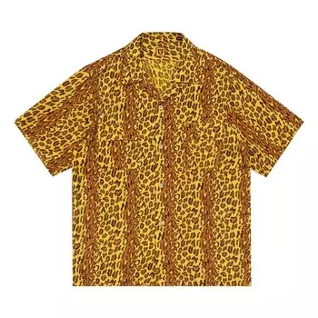 Рубашка Human Made Leopard Aloha Shirt Yellow, желтый