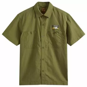 Рубашка Human Made Nylon Short Sleeve Shirt, цвет Olive Drab