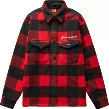 Рубашка Human Made Wool Overshirt 'Red', красный