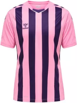 Рубашка Hummel Trikot S/S Hmlcore Xk Striped Jersey S/S, цвет COTTON CANDY/ACAI