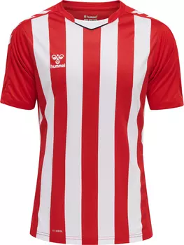 Рубашка Hummel Trikot S/S Hmlcore Xk Striped Jersey S/S, цвет TRUE RED/WHITE