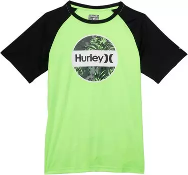Рубашка Hurley Circle Print Fill UPF Shirt, цвет Flash Lime