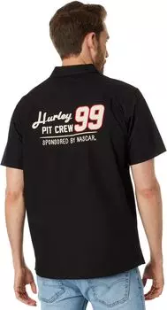 Рубашка Hurley NASCAR Race Day Short Sleeve Woven, черный
