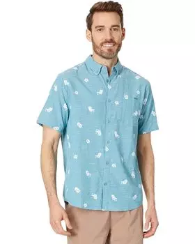 Рубашка Hurley One & Only Stretch Print Woven, цвет Tahitian Teal