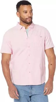 Рубашка Hurley One & Only Stretch Short Sleeve Woven, розовый