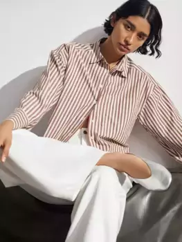 Рубашка HUSH Indy Stripe, цвет brown/white