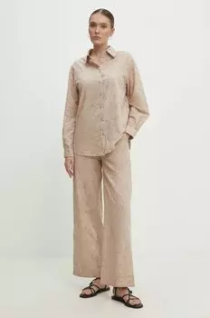 Рубашка и брюки Answear Lab, бежевый