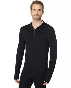 Рубашка Icebreaker 260 Tech Merino Base Layer 1/2 Zip, черный