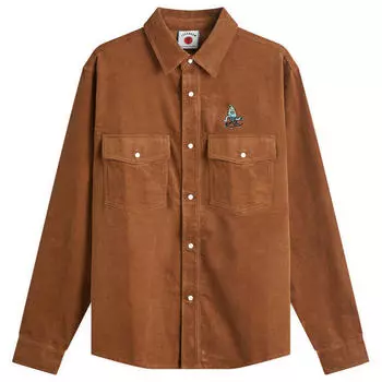 Рубашка Icecream Needle Cord Shirt, коричневый