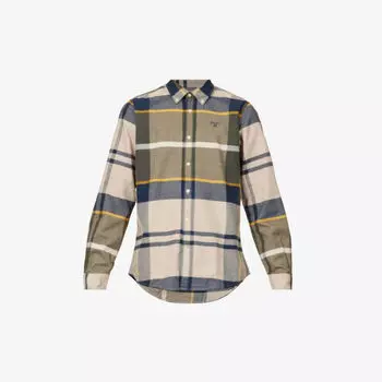 Рубашка Iceloch стандартного кроя в клетку в клетку Barbour, цвет forest mist