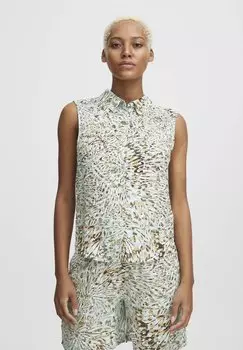 Рубашка ICHI Ihvera, белый/мультиколор